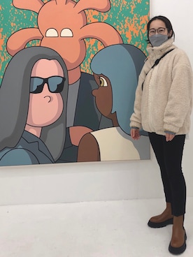 「GAP（ギャップ）のアイテム（その他アウター）」を使った、oguさん（レディース・155cm）の冬コーディネート