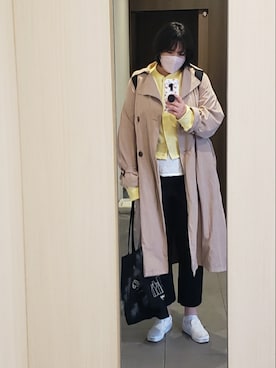 「アイテム（トレンチコート）」を使った、よっさん（レディース・171cm・20代）の春コーディネート