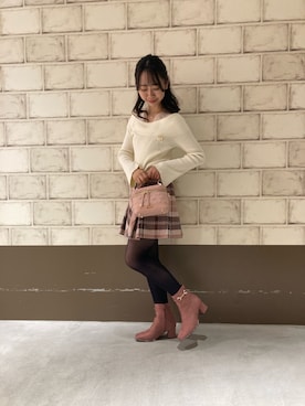 「ORiental TRaffic（オリエンタルトラフィック）のアイテム（ブーツ）」を使った、ORientalTRaffic ルクア1100店さん（レディース・162cm）の秋コーディネート