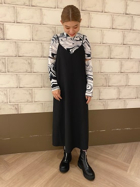 「ORiental TRaffic（オリエンタルトラフィック）のアイテム（ブーツ）」を使った、ORientalTRaffic ルクア1100店さん（レディース・162cm）の秋コーディネート