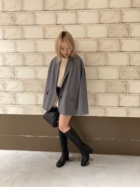 「ORiental TRaffic（オリエンタルトラフィック）のアイテム（ブーツ）」を使った、ORientalTRaffic ルクア1100店さん（レディース・162cm）の秋コーディネート