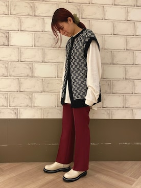 「ORiental TRaffic（オリエンタルトラフィック）のアイテム（ブーツ）」を使った、ORientalTRaffic ルクア1100店さん（レディース・162cm）の秋コーディネート
