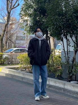 「FRAMeWORK（フレームワーク）のアイテム」を使った、yoshiさん（メンズ・160cm）の冬コーディネート