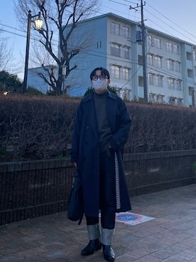 「MONKEY TIME（モンキータイム）のアイテム」を使った、yoshiさん（メンズ・160cm）の春コーディネート