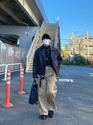 Moi-meme Moitie ストライプ テーラードジャケット サイズ11 Moi-meme Moitie ストライプ テーラードジャケット サイズ11