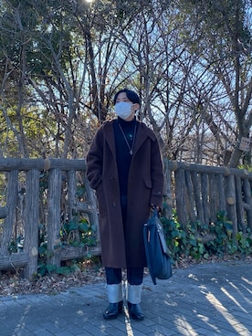 「MONKEY TIME（モンキータイム）のアイテム」を使った、yoshiさん（メンズ・160cm）の冬コーディネート