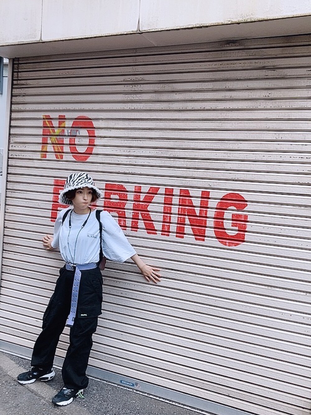 「ストリート、原宿、x-girl、reebok」｜「SPINNSのアイテム（ハット、その他）」を使った、あやのさん（レディース・147cm）の秋コーディネートの1枚目の写真