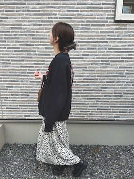「fifth（フィフス）のアイテム（スカート）」を使った、manami.さん（レディース・163cm）の冬コーディネート