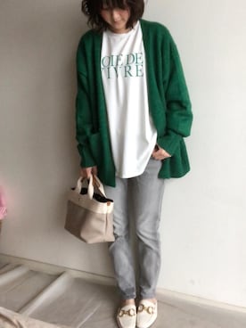 「ビットローファー」｜こっつんこーでさん（レディース・161cm）の春コーディネート