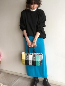 「Every very nice claup（エブリィベリーナイスクラップ）のアイテム」を使った、こっつんこーでさん（レディース・161cm）の夏コーディネート