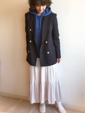 「SHIPS any（シップス エニィ）のアイテム（ジャケット/アウター）」を使った、こっつんこーでさん（レディース・161cm）の冬コーディネート
