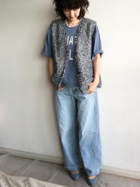 「RETRO GIRL（レトロガール）のアイテム（その他アウター）」を使った、こっつんこーでさん（レディース・161cm）の秋コーディネート
