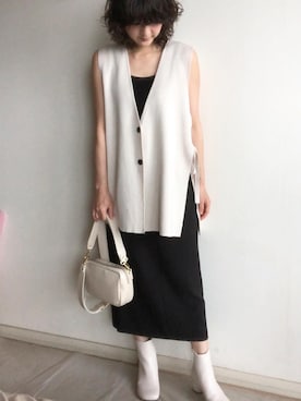 SLOBE IENAのアイテム（ベージュ系）を使った「ジレ」の人気
