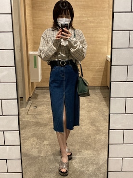 「LILY BROWN（リリーブラウン）のアイテム（サンダル）」を使った、ほたてさん（レディース・158cm）の夏コーディネート