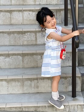 「ZARA（ザラ）のアイテム（オールインワン・サロペット）」を使った、kanoさん（キッズ・90cm）の夏コーディネート