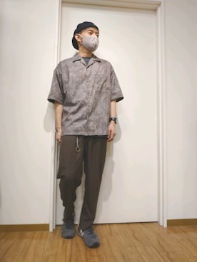 「Sens de vie（サンスドゥウ゛ィ）のアイテム」を使った、キヨキヨさん（メンズ・167cm）の夏コーディネート