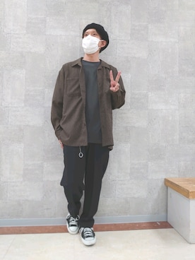 「IKKA LOUNGE（イッカラウンジ）のアイテム」を使った、キヨキヨさん（メンズ・167cm）の秋コーディネート