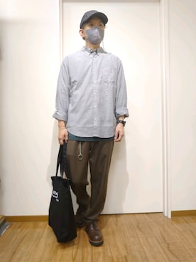 「IKKA LOUNGE（イッカラウンジ）のアイテム」を使った、キヨキヨさん（メンズ・167cm）の秋コーディネート