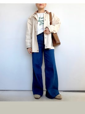 「U.S. POLO ASSN.（ユーエスポロアッスン）のアイテム」を使った、SACHIさん（レディース・150cm）の春コーディネート