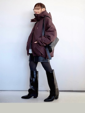 「アイテム（ジャケット/アウター）」を使った、SACHIさん（レディース・150cm）の冬コーディネート