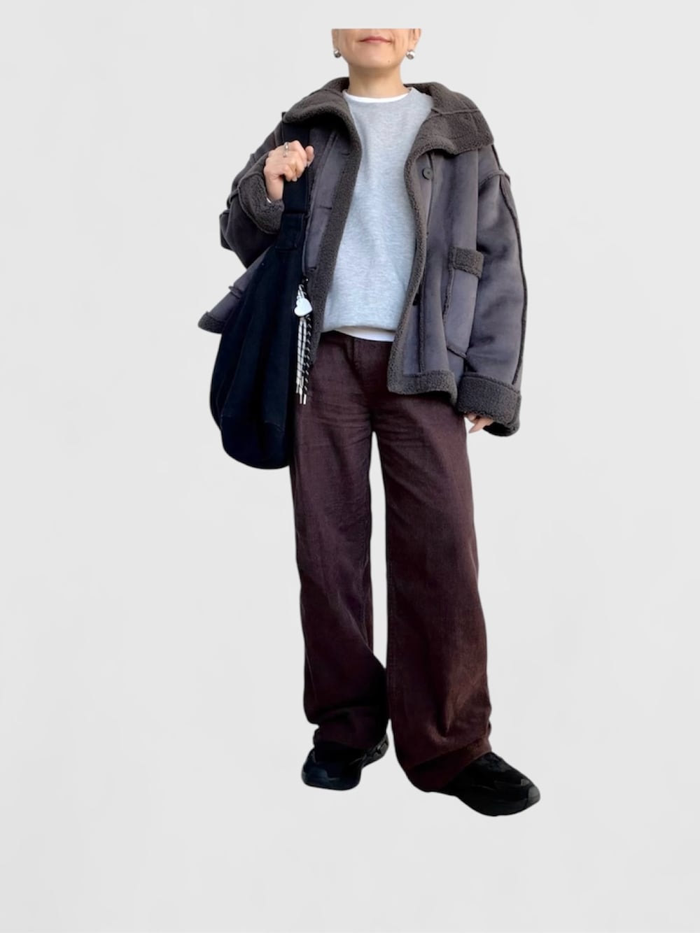 CANAL JEANのムートンコートを使った人気ファッションコーディネート