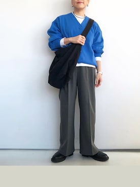 「アイテム（リング）」を使った、SACHIさん（レディース・150cm）の秋コーディネート