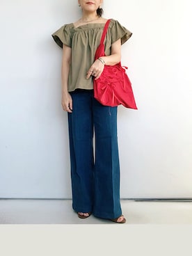 「FEKETE（フェケテ）のアイテム」を使った、SACHIさん（レディース・150cm）の夏コーディネート