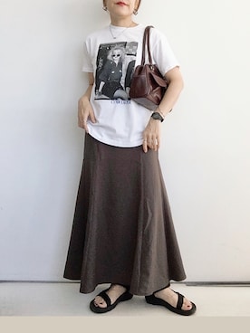 「LHME（エルエイチエムイー）のアイテム」を使った、SACHIさん（レディース・150cm）の夏コーディネート