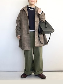 フリークスストア　ガンクラブチェック　スタンドカラー　ショートコート FREAK'S STORE（フリークスストア）の「限定展開 ガンクラブ