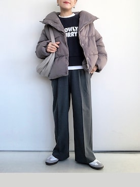 「AMERICAN HOLIC（アメリカンホリック）のアイテム（その他アウター）」を使った、SACHIさん（レディース・150cm）の冬コーディネート