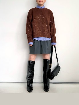 「アイテム（ピアス（両耳用））」を使った、SACHIさん（レディース・150cm）の秋コーディネート