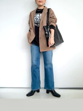 「アイテム（ピアス（両耳用））」を使った、SACHIさん（レディース・150cm）の秋コーディネート