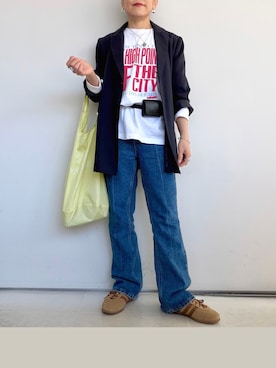 「LHME（エルエイチエムイー）のアイテム」を使った、SACHIさん（レディース・150cm）の春コーディネート