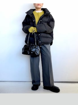 「SMELLY（スメリー）のアイテム」を使った、SACHIさん（レディース・150cm）の冬コーディネート