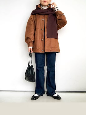 「アイテム（ブルゾン）」を使った、SACHIさん（レディース・150cm）の秋コーディネート