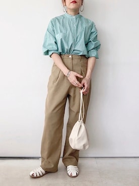 「Three Four Time（ｽﾘｰﾌｫｰﾀｲﾑ）のアイテム」を使った、SACHIさん（レディース・150cm）の春コーディネート