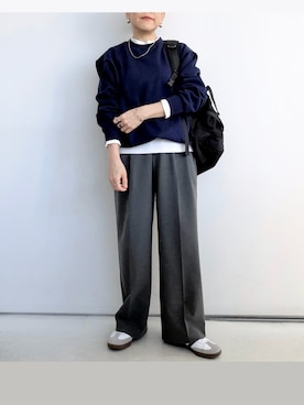 「GU（ジーユー）のアイテム」を使った、SACHIさん（レディース・150cm）の冬コーディネート