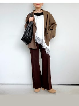 「アシンメトリー」｜SACHIさん（レディース・150cm）の春コーディネート