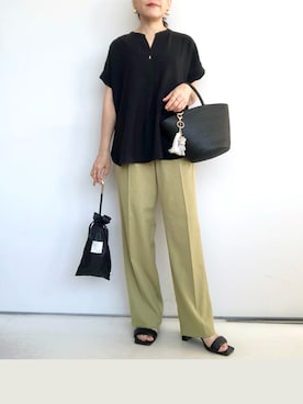 「アイテム（チャーム）」を使った、SACHIさん（レディース・150cm）の夏コーディネート