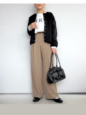 「LHME（エルエイチエムイー）のアイテム」を使った、SACHIさん（レディース・150cm）の春コーディネート