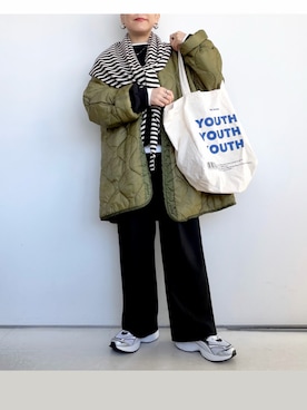 「MERLOT（メルロー）のアイテム」を使った、SACHIさん（レディース・150cm）の春コーディネート