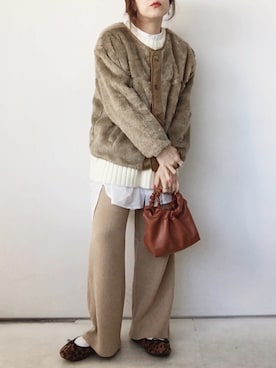 「URBAN RESEARCH Sonny Label（アーバンリサーチサニーレーベル）のアイテム（ブルゾン）」を使った、SACHIさん（レディース・150cm）の冬コーディネート
