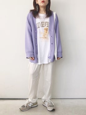 「alcali（アルカリ）のアイテム」を使った、SACHIさん（レディース・150cm）の春コーディネート