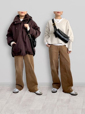 「LBC（エルビーシー）のアイテム」を使った、SACHIさん（レディース・150cm）の冬コーディネート