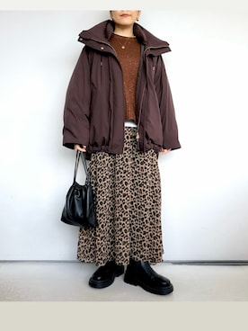 「アイテム（ピアス（両耳用））」を使った、SACHIさん（レディース・150cm）の冬コーディネート