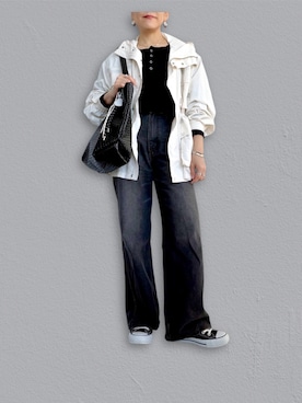 「B.C STOCK（ベーセーストック）のアイテム」を使った、SACHIさん（レディース・150cm）の春コーディネート