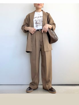 「Auntie Rosa Holiday（アンティローザホリデー）のアイテム」を使った、SACHIさん（レディース・150cm）の春コーディネート