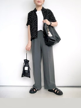 「アイテム（腕時計）」を使った、SACHIさん（レディース・150cm）の夏コーディネート