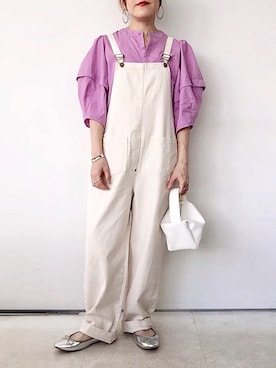 「Three Four Time（ｽﾘｰﾌｫｰﾀｲﾑ）のアイテム」を使った、SACHIさん（レディース・150cm）の春コーディネート
