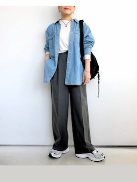 「VENCEEXCHANGE（ヴァンスエクスチェンジ）のアイテム」を使った、SACHIさん（レディース・150cm）の春コーディネート